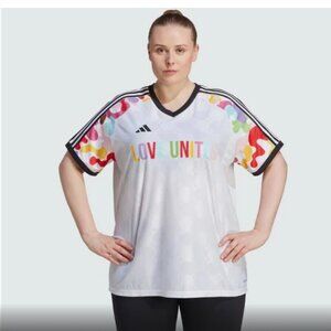 NWT ADIDAS Pride Pre-Match Jersey Top Football Soccer  (Plus Size) 1X